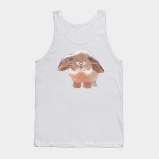 Holland Lop Brown Face _ Bunniesmee Tank Top